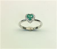 Anello Armonie Gioielli Donna in Oro bianco Smeraldo 0.37 Ct AN2750S - AN2750S